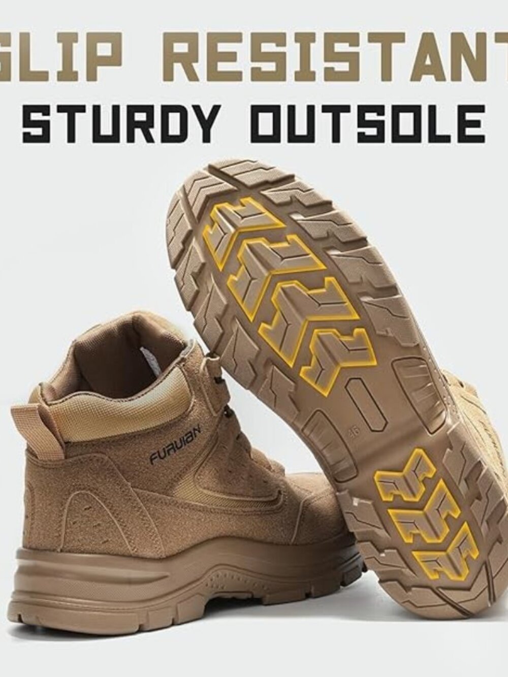 Comfortable Lightweight Steel Toe Work Boots - Picture 5 of 6